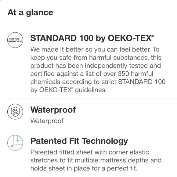 Pillowfort Bedding Pillowfort Waterproof Full Mattress Protector